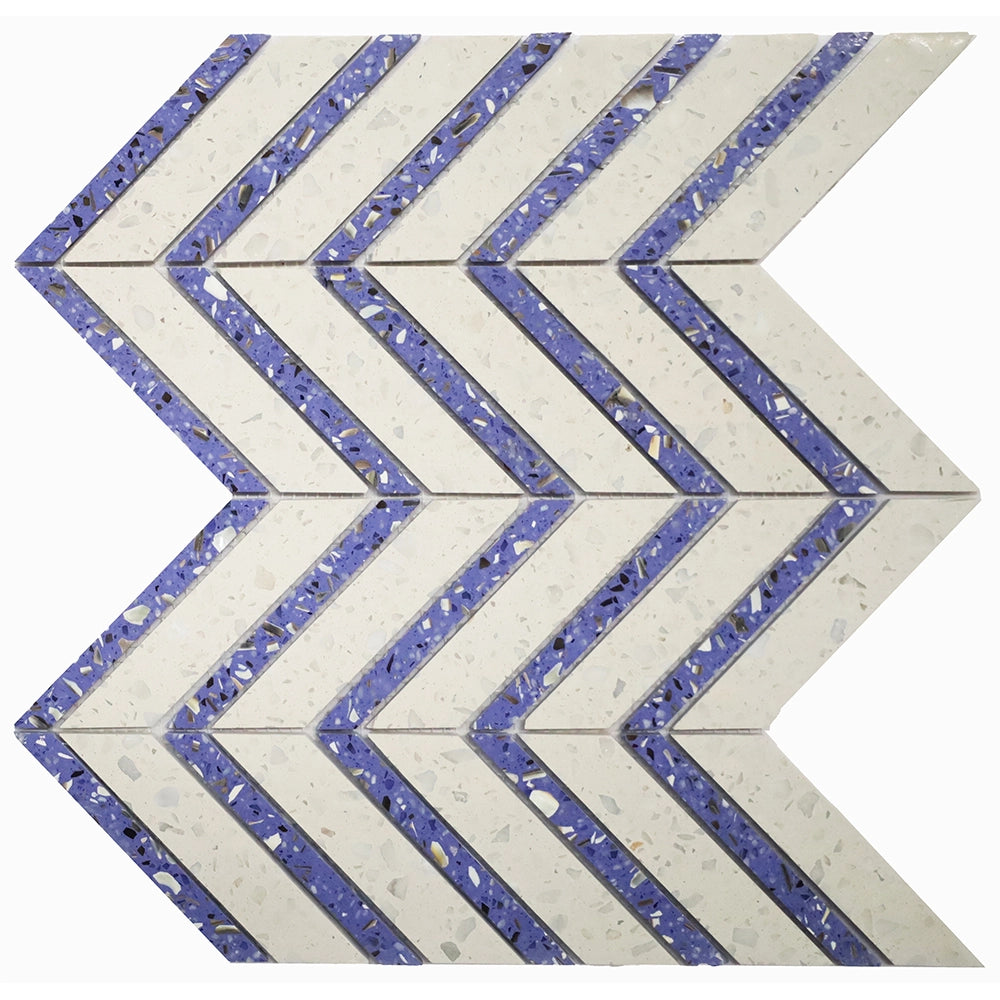 Blue Rhythm Terrazzo Mosaic