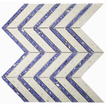 Blue Rhythm Terrazzo Mosaic
