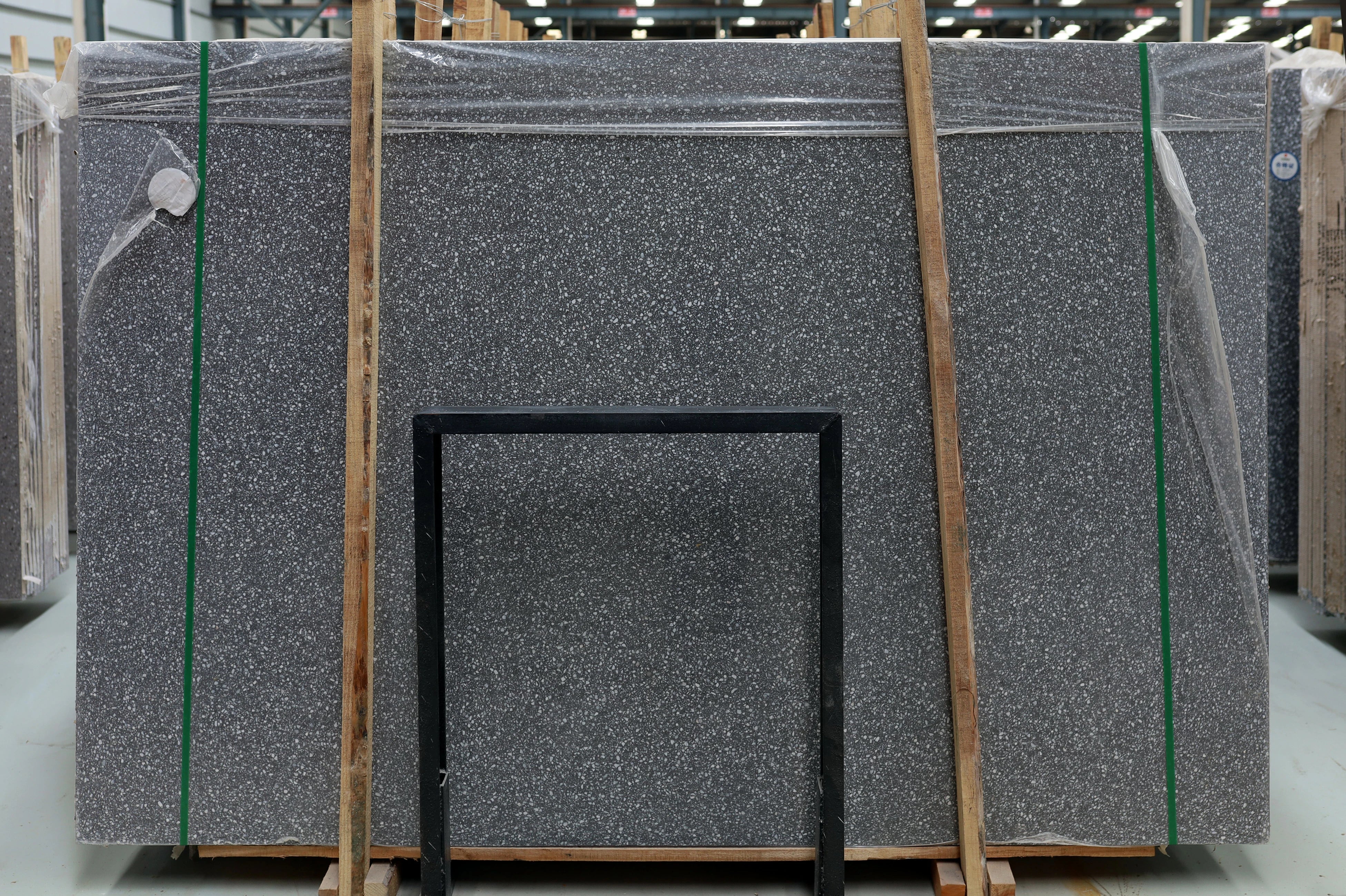 Lastra di terrazzo in cemento grigio italiano