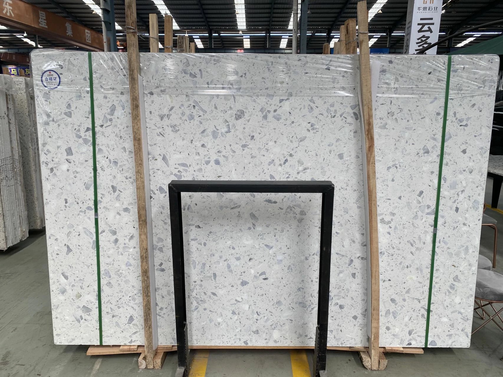 Kunlun white inorganic terrazzo
