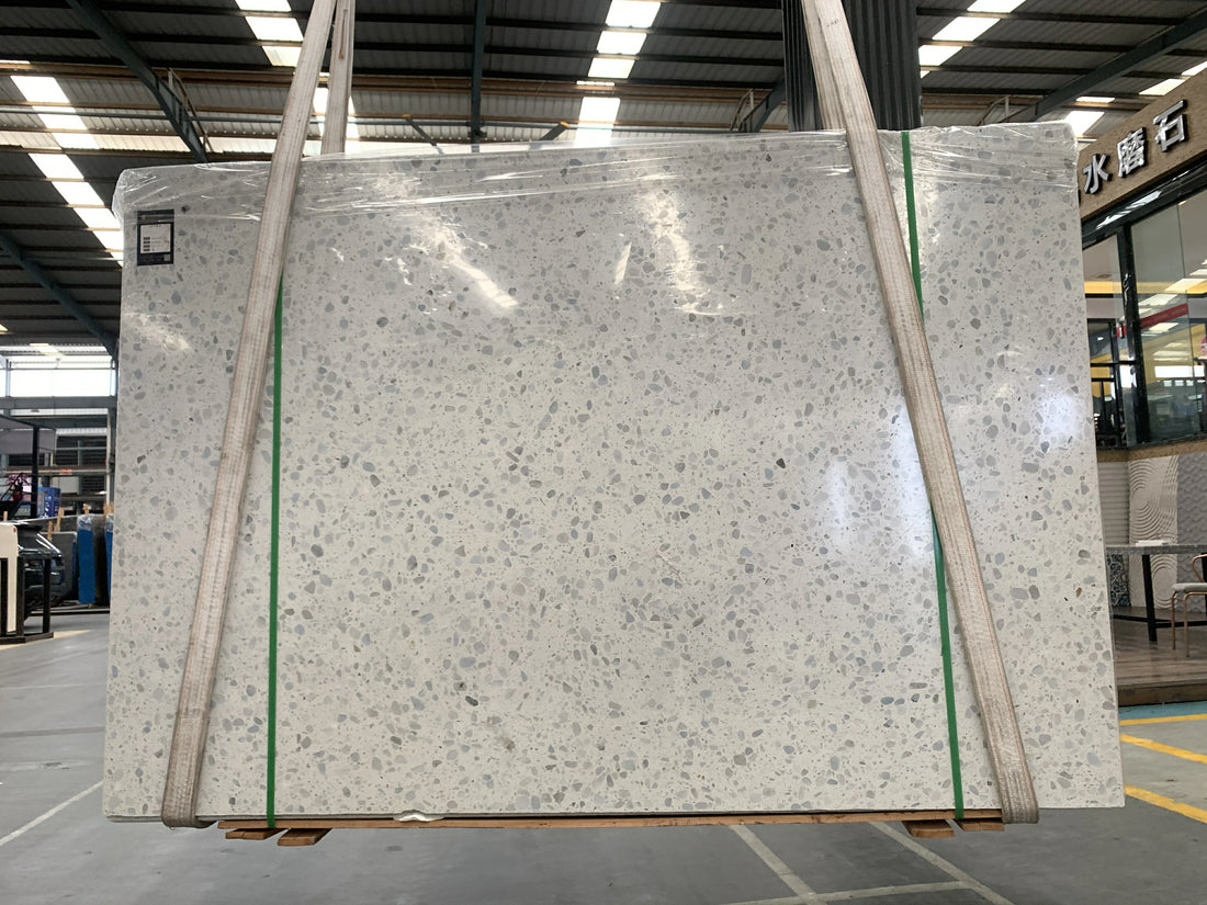 Terrazzo inorganico bianco limone