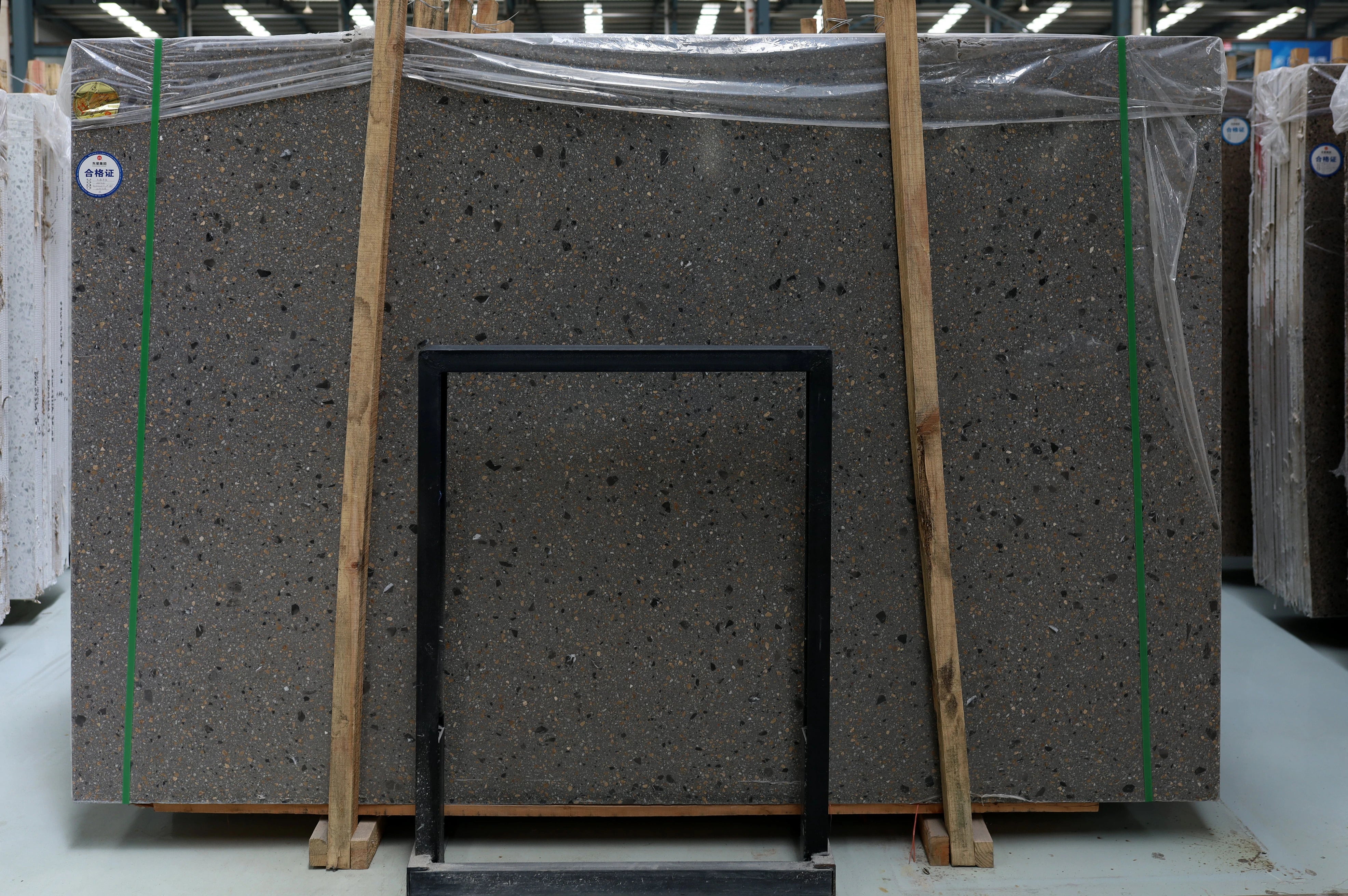 Lastre di terrazzo grigio atlantico