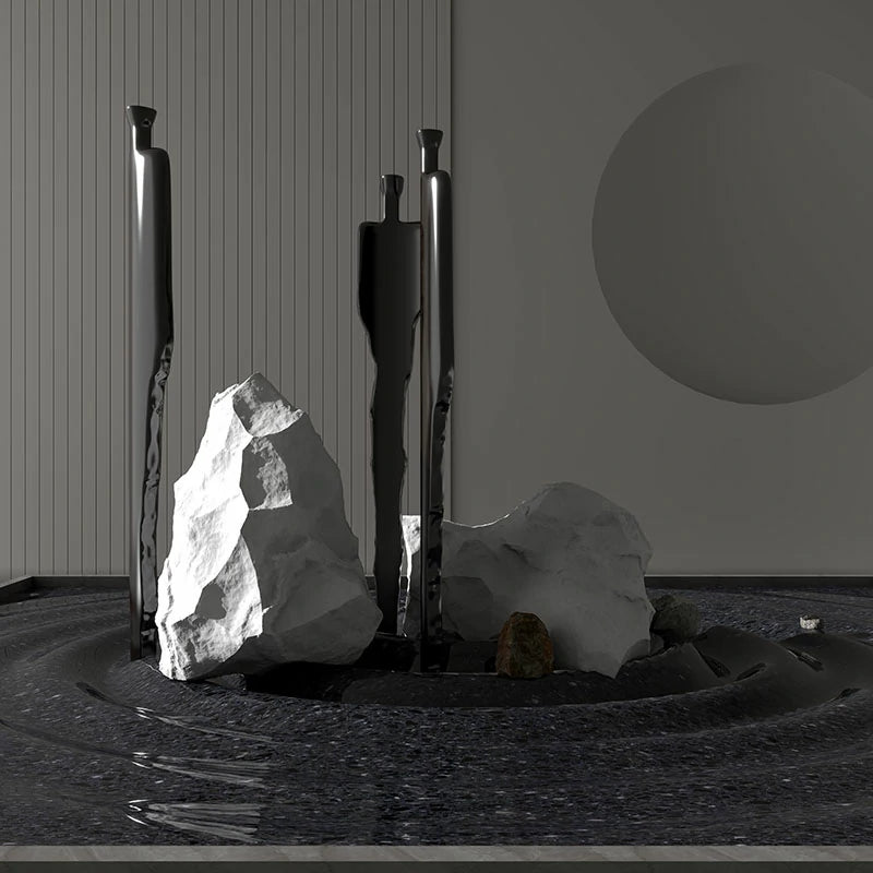 Terrazzo nero inchiostro