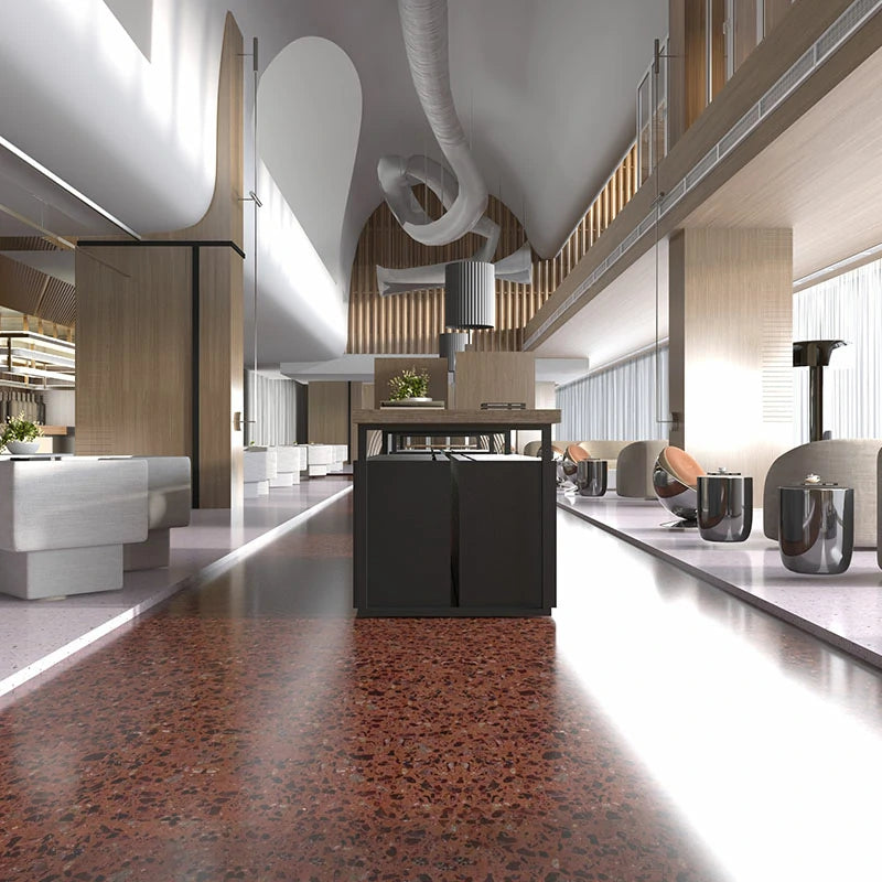 Lafite Wine Red Terrazzo