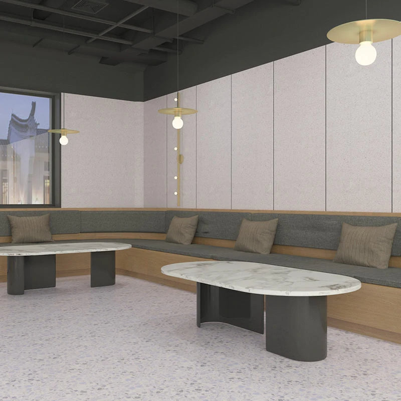 Pearl White Terrazzo white Big slab tile