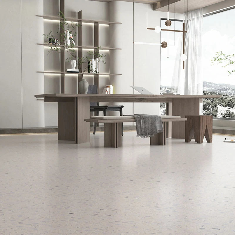 Pearl White Terrazzo white Big slab tile