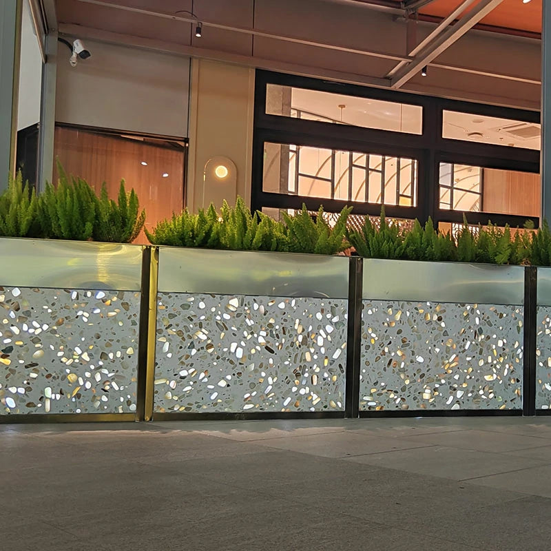Colored terrazzo