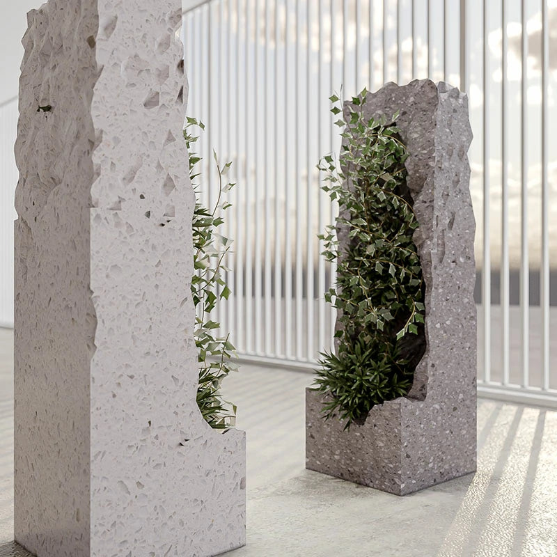Terrazzo bianco neve