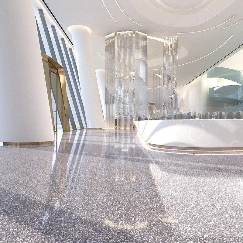 Lastra di terrazzo in cemento grigio italiano