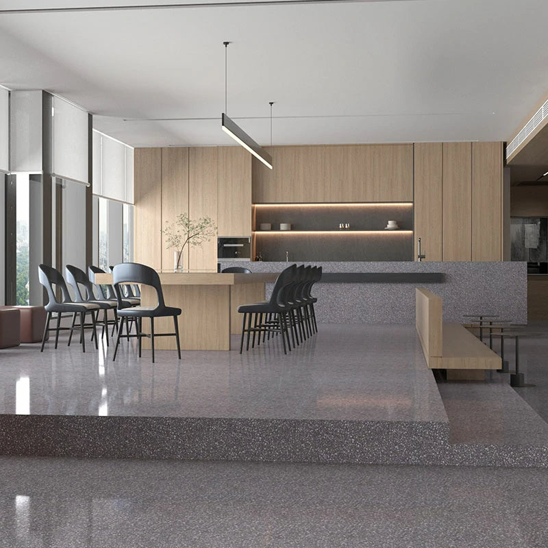 Lastra di terrazzo in cemento grigio italiano